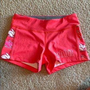 Rabbit spandex running shorts, size small